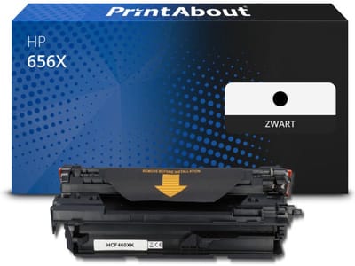 PrintAbout huismerk Toner 656X (CF460X) Zwart Hoge capaciteit Geschikt voor HP