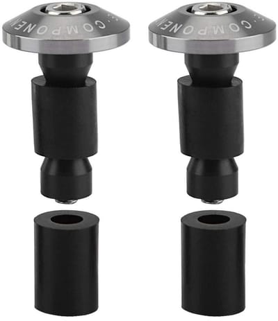 Allecto - Stuurstoppen - Off Road Racing - Aluminium en rubber - Universeel - Motorfiets stuur caps - Geschikt voor 22 mm stuur - Diverse kleuren