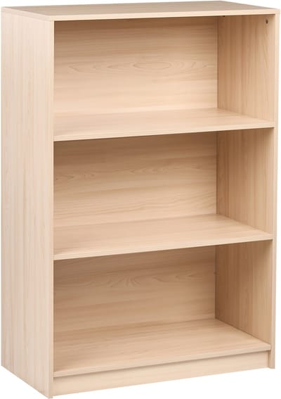 ZEHNA - Boekenkast 3 planken - Lichtbruin - 80 x 40 cm - Vezelplaat