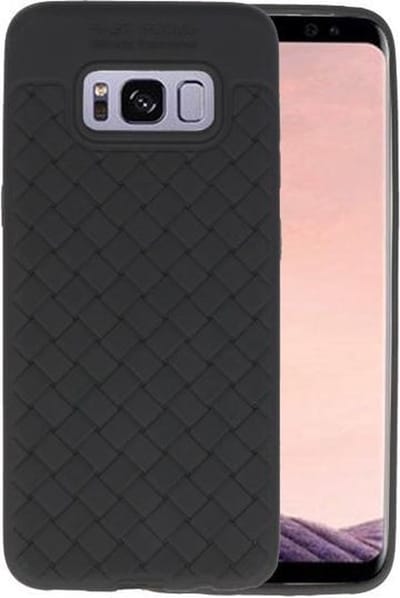 Zwart Geweven TPU case hoesje voor Samsung Galaxy S8