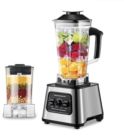 Linkforu - Krachtige Blender – Mixer – Juicer- Smoothie Maker - 2,5 Liter Reservoir - Keukenmachine – 6000 Watt - Zwart