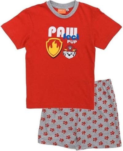 Paw Patrol pyjama - rood - maat 116 - korte broek en t-shirt - shortama