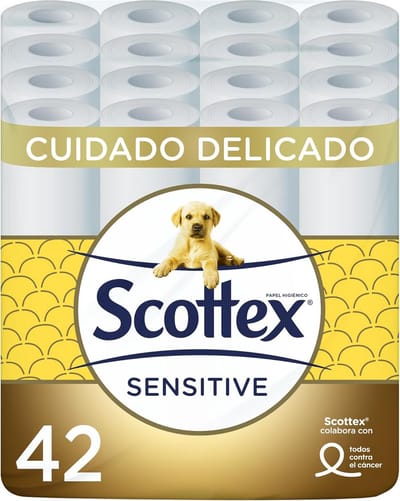 Sensitive Toiletpapier - 42 Rollen met Amandelmelk