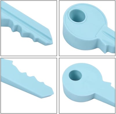 Deurstopper Hoogwaardig Siliconen - Deurbuffer - Deurvastzetter - Deurstopper voor Binnen - Deurstopper Zelfklevend - Sleutelvorm Design - Deurstop