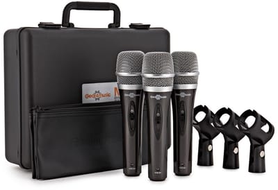 3-delig Microfoonpakket van Gear4music