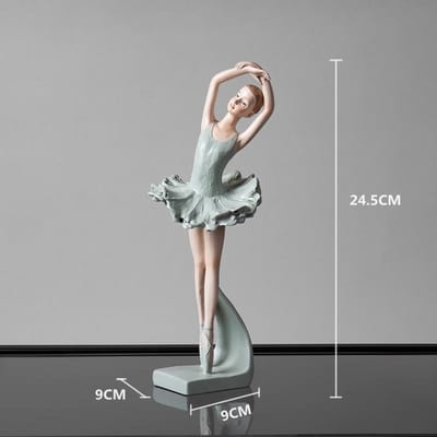 Nordisch Creatief Ontwerp Balletmeisje Ornamenten Ins Winddanser Modelkamer Prinsessenkamer Pluche Decoratie Huisdecoratie gray