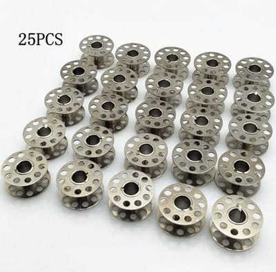 WiseGoods Naaimachine Spoelen RVS - Universele Spoeltjes Naaigaren - 25 Stuks - RVS