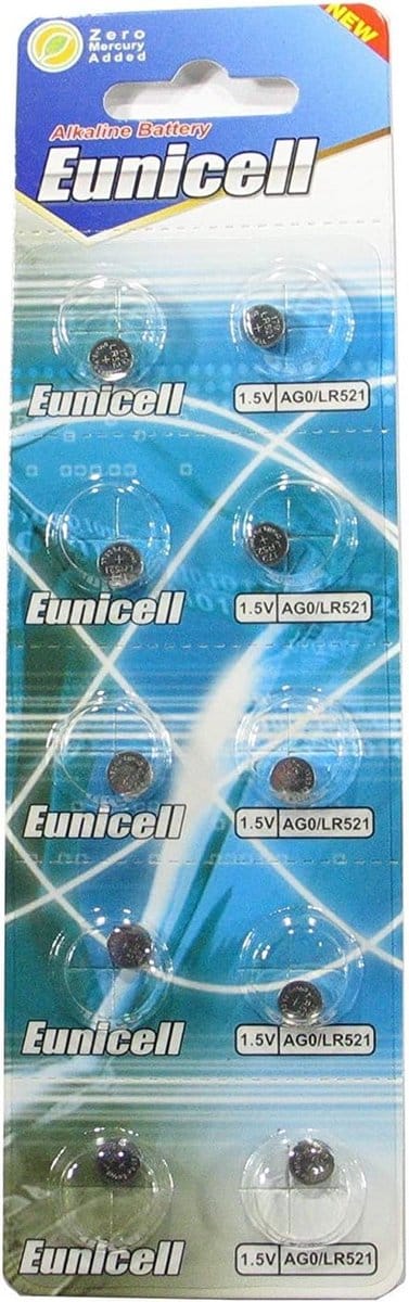 Alkaline batterijen - Knoopcel batterijen - Apparaten voeden - Kwikvrij - 10 stuks - Zilver