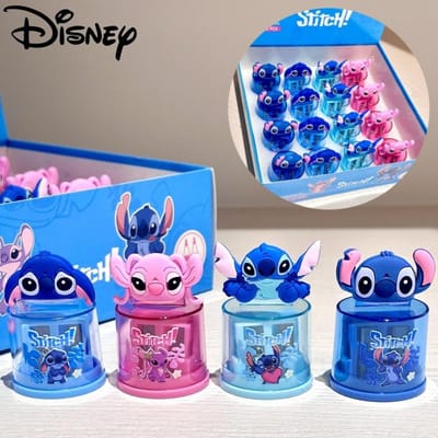 Disney Stitch Pop Potloodslijper, Schattige Cartoon Student Potloodslijper, Lilo & Stitch Schrijfwaren, Schoolbenodigdheden Random 1pcs blue