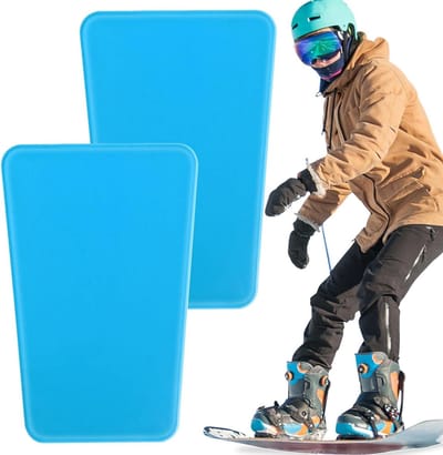 Ski Scheenbeschermers - Ski Pads - Sneeuwsport Bescherming - Gepolsterd Gel-inzetstuk - 2 stuks - Blauw