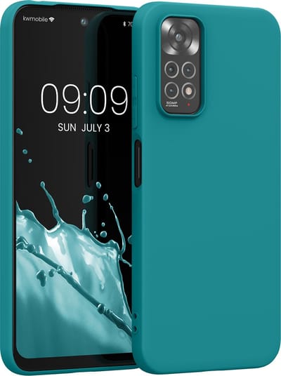 kwmobile telefoonhoesje geschikt voor Xiaomi Redmi Note 11 / Note 11S - Hoesje voor smartphone - Back cover in mat petrol