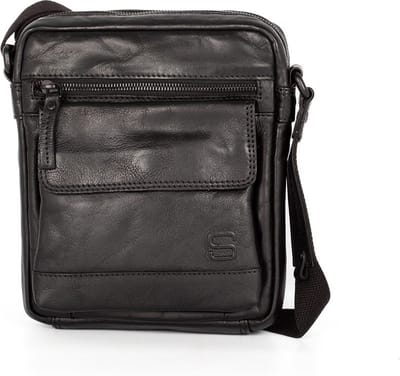 Leren Crossbodytas - Jason - Zwart