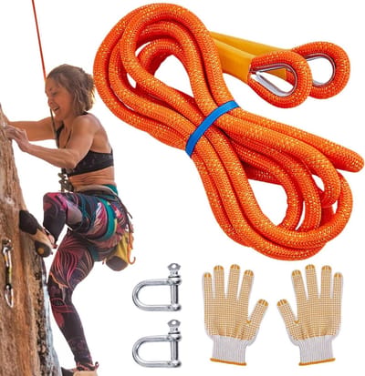 Sleepbanden Heavy Duty - Trekriemen Outdoor - Voertuig Herstel - Hoge Sterkte Polyester - 5 Ton Capaciteit - Oranje