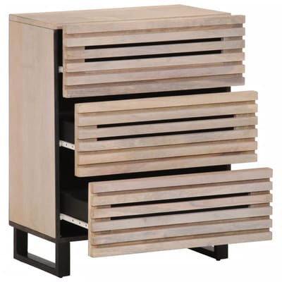 vidaXL - Dressoirs - 2 - st - 60x34x75 - cm - massief - mangohout