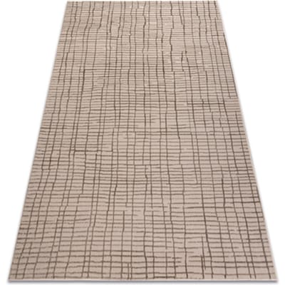 Kleden Rugsx Tapijt AURA J1852A beige - Lijnen, structureel, 80x150 cm