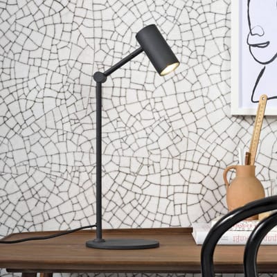 it's about RoMi Tafellamp Montreux - Zwart - 19x17x40cm - Modern