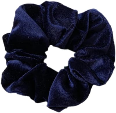 Dailygoods - 3 stuks haarelastiekjes voor dames, premium fluwelen haarelastiekjes voor dames, grote grip, elastische haarwiebelen voor meisjes en dames, marineblauw