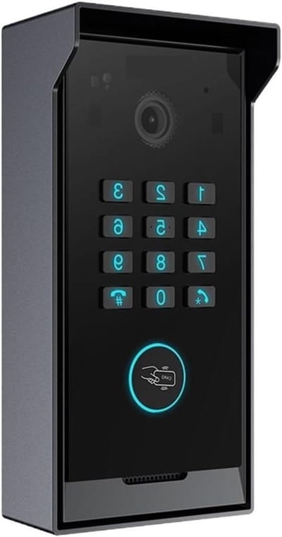 Video Deurbel - Intercom Systeem - Toegang Beveiligen - Numeriek Toetsenbord - HD Camera - Zwart