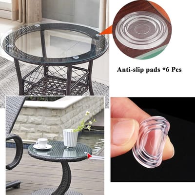 Glazen Tafelblad - Tafeldecoratie - Tafel Beschermen - Gehard Glas - Ø48cm 8mm - Transparant
