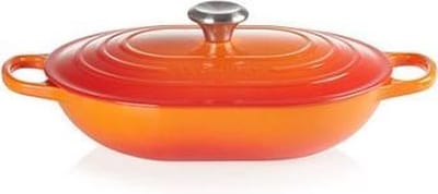 Le Creuset Braadpan Oblong Signature Oranjerood - 3.4 Liter