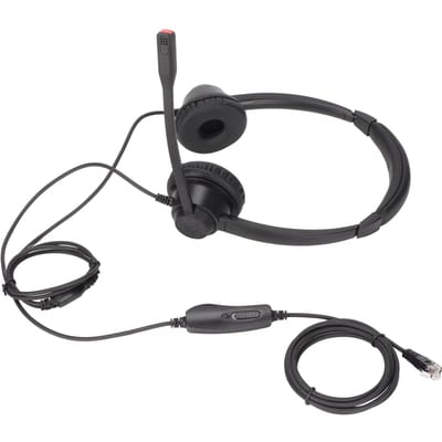 RJ9 Headset Ruisonderdrukking Mute-functie Bedrade Zakelijke Hoofdtelefoon met Microfoon Volumeaanpassing voor