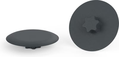 10 stuks - T10 / TX10 - Afdekdopjes voor Torx schroeven - Ronde Kunststof Afdekkapjes - Antracietgrijs RAL 7016