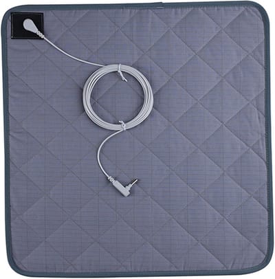 Aardingsmat - Geleidend pad - Ontspanning en herstel - Universeel toepasbaar - 43 x 40 cm - Grijs