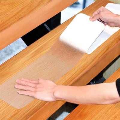 carmdering - Antislip rubber trap strip zelfklevende tape -15 Stuks Zelfklevende Anti Slip Strips Met Roller – 60 x 10 cm – Grip Trap Stickers - Heavy Duty Traction voor trappen, trap, dek