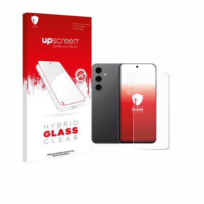 upscreen - Screenprotector voor Samsung Galaxy S24 FE (Voor+Camera) - Folie Beschermfolie Beschermglas transparant