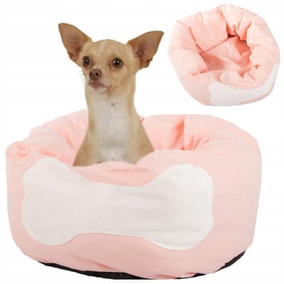 OUYAYING - Ronde Dierenbed - 32cm - Comfortabel en Zacht - Geschikt voor Honden en Katten