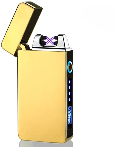 THAR - Plasma Aansteker – USB Oplaadbaar – Vuurwerk en Sigaretten Aansteker – Goud Ice