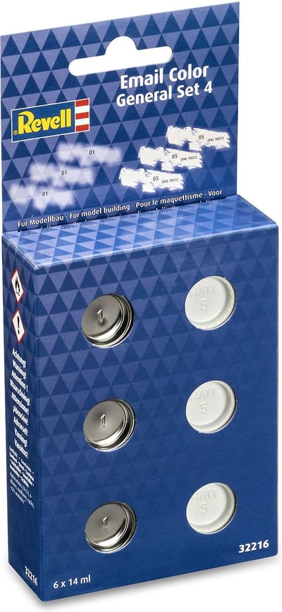 Revell Hobbyverf Enamel verf - 32216 Verfkleuren Basisset - Matt en Glanzend Volume II - 6x14ml - Enamel Set Verf set