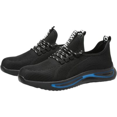 Chaussures de travail pour hommes anti-écrasement et anti-perforation à embout en acier, semelle en Kevlar résistante à l'usure, chaussures de sécurité 45