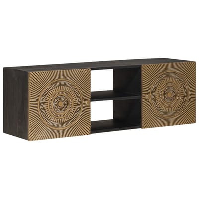 vidaXL - TV - Kast - met - plank - met - opslag - met - de - deur - Koper - 105 - x - 30 - x - 35 - cm