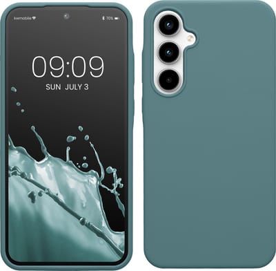 kwmobile telefoonhoesje geschikt voor Samsung Galaxy A35 - Hoesje met siliconen coating - Smartphone case in Arctische nacht
