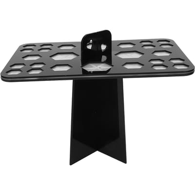Porte-pinceaux de maquillage noir à 26 trous Séchage à l'air Support pour pinceaux Cosmétiques Séchoir gray