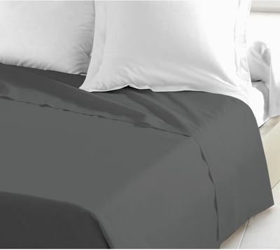LOVELY HOME Laken 100% katoen - 240 x 300 cm - Donkergrijs