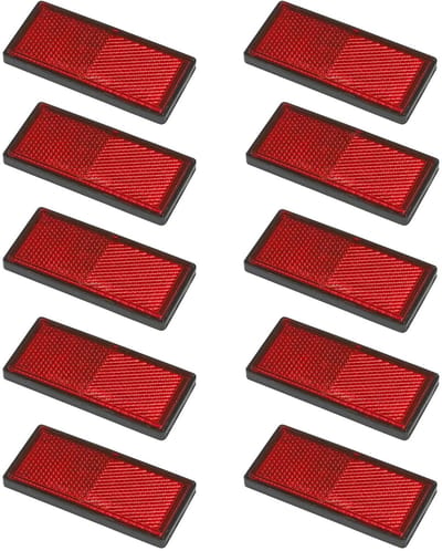 Dailygoody - Achterreflectoren - Veiligheid - Rood - Fietsen - Verbeterde zichtbaarheid - Geschikt voor motoren en fietsen