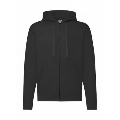Fruit of the Loom Klassieke herenhoodie (Zwart)