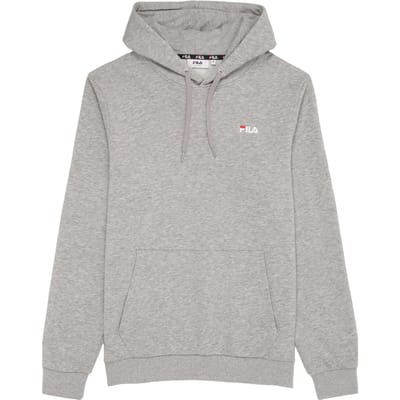 FILA Zevenar Logo Hoodie Medium Grey Melange Size: L | Hoodies Outlet | Heren | Grijs