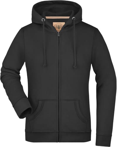 Damessweatshirt James & Nicholson Vintage Hoody Zwart - XS