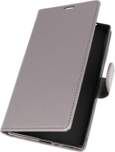 Grijs Wallet Case Hoesje voor Sony Xperia L2