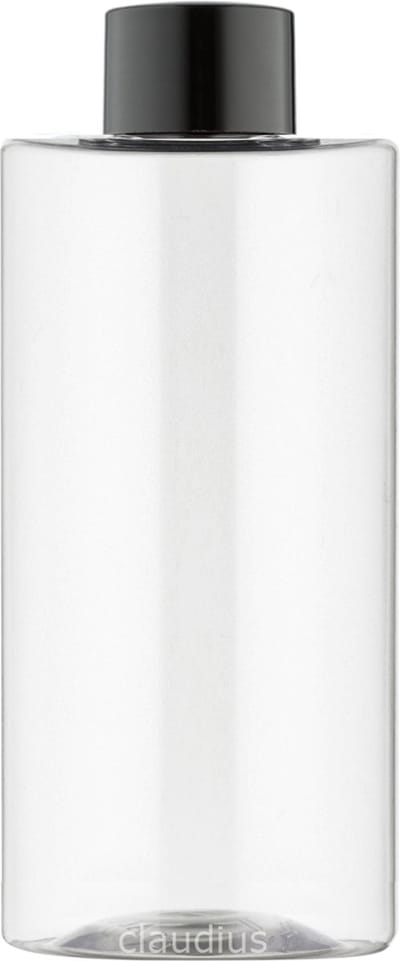 Lege Plastic Fles 500 ml PET - Transparant - met zwarte dop - set van 10 stuks - navulbaar - leeg