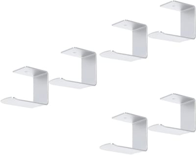 Koptelefoon Haak - Headset Houder - Bureau Organisatie - Eenvoudig Aluminium Profiel - 6.6 x 5.4 x 10.5 cm - Zilver