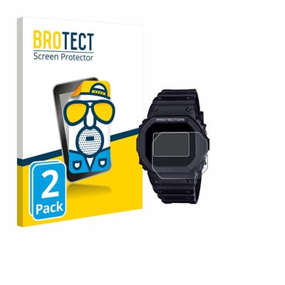 BROTECT - Screenprotector voor Casio G-Shock DW-5600RL-1 - Folie Beschermfolie matte 2 Stuks