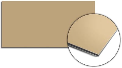 KitchenArt - Champagne Glow Spatscherm - 80x40 cm - Spatscherm Achterwand Keuken - Spatwand Keuken