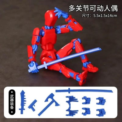 13 Actiefiguur Titan Multi-Gewricht Beweegbaar Shapeshift Robot T13 Actie Mannequin Personage en Hond Figuur Speelgoed cadeaus voor kinderen