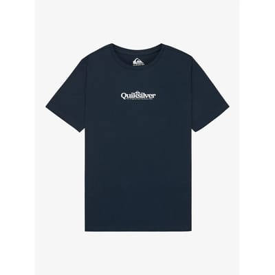 Quiksilver Fineline T-shirt Met Korte Mouwen Blauw 10 Years Jongen