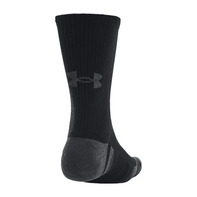 Under Armour Performance Tech Crew Sokken voor volwassenen (pak van 3) (Zwart)