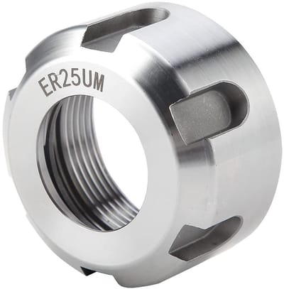 Dailygoody - ER25 Klemmoer Spantang Moerboorhouder - Dynamische Balansmoer - Zwart - Geschikt voor ER-type gereedschap - Verlengstangmoeren en meer